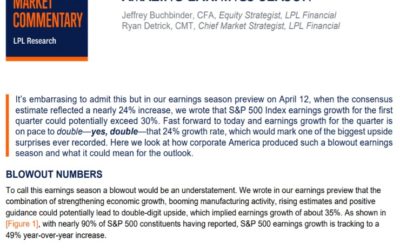 Amazing Earnings Season | Weekly Market Commentary | May 10, 2021