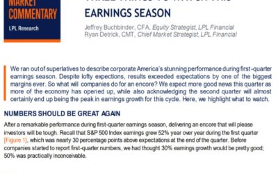 Three Things to Watch This Earnings Season | Weekly Market Commentary | July 12, 2021