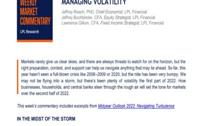 Managing Volatility | Weekly Market Commentary | July 18, 2022